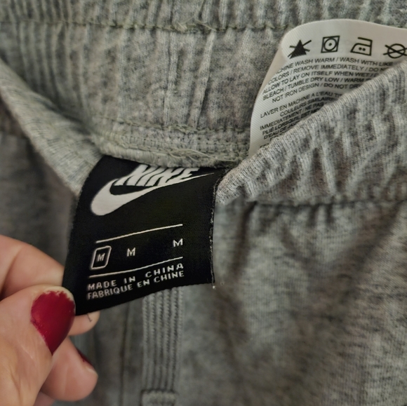 Nike Boys Gray Matching set Full-Zip Fleece Hoodie size Large and Joggers medium - Picture 3 of 5